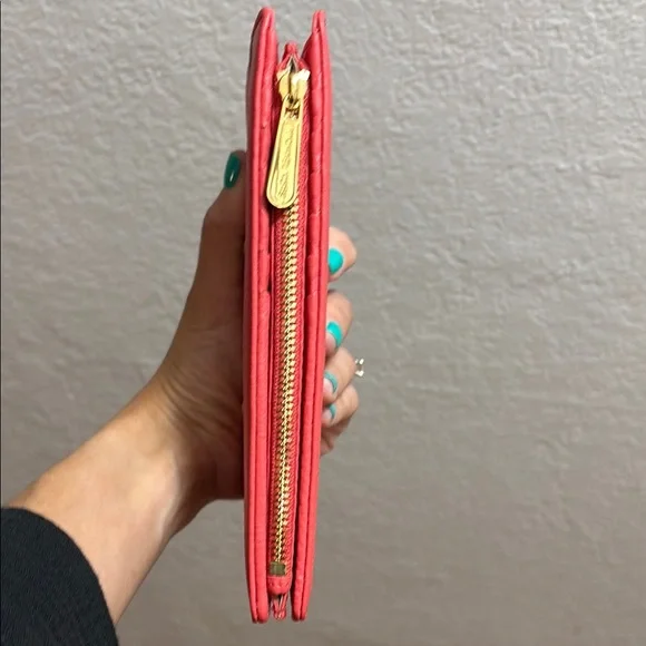 Michael Kors Light/Soft Red Leather Wallet - Picture 5 of 14